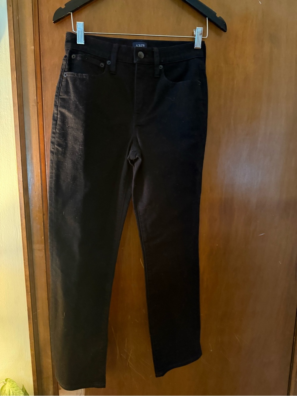 J. Crew Slim Straight Black Jeans